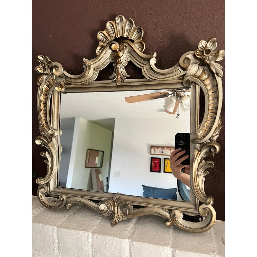 Vintage Italian Mirror Gold/Silver Tones